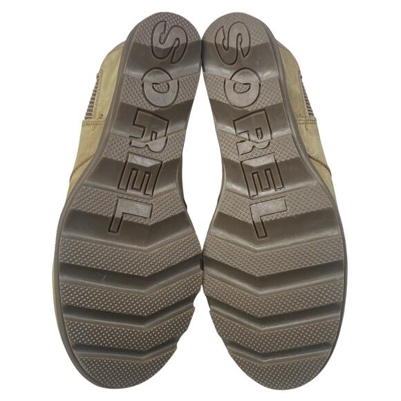 Sorel Women’s Joan Of Arctic Tan Leather Wedge Boot Size US 10 - Picture 9 of 10